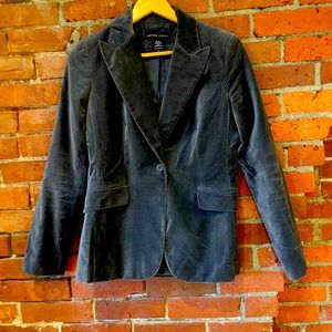 Grey Faux Velvet Blazer size 4